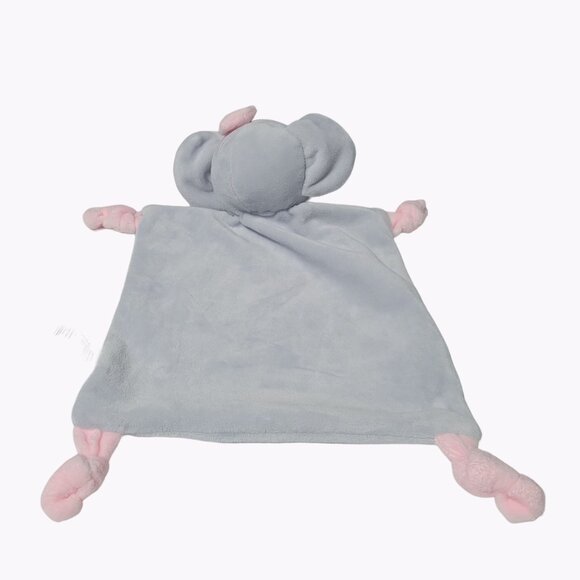 Dan Dee Elephant Lovey 11 inch Plush Rattle Security Blanket Stuffed Animal Toy - Picture 3 of 5